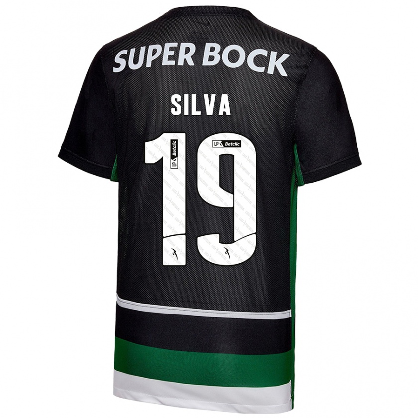 Kandiny Damen Diana Silva #19 Schwarz Weiß Grün Heimtrikot Trikot 2024/25 T-Shirt