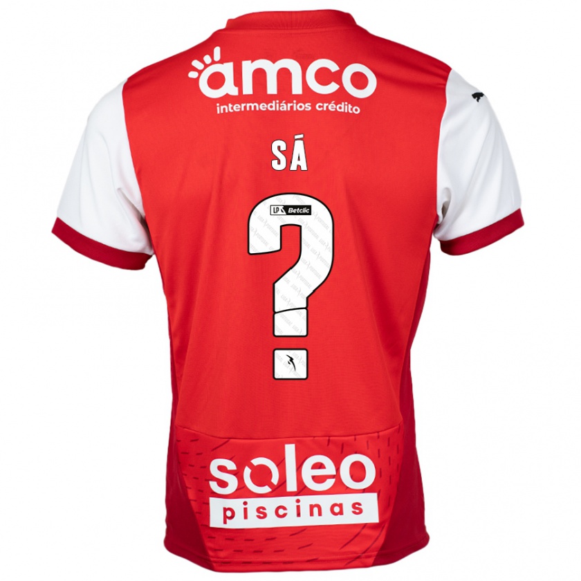 Kandiny Damen Henrique Sá #0 Rot Weiß Heimtrikot Trikot 2024/25 T-Shirt