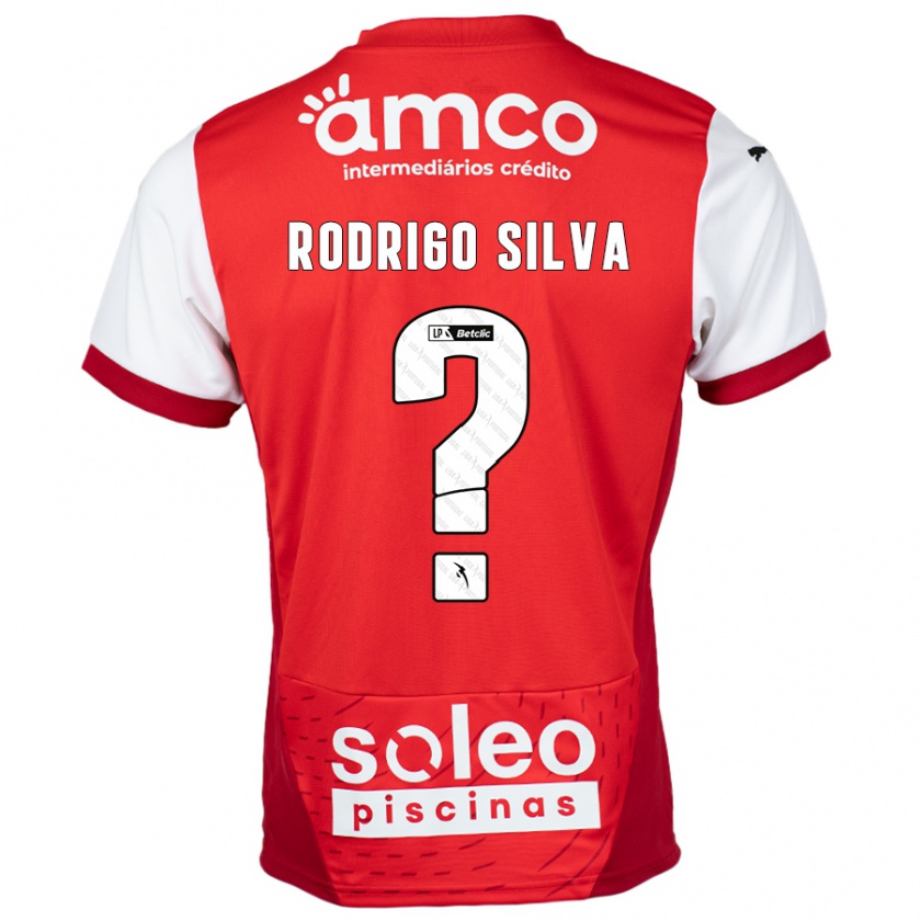 Kandiny Damen Rodrigo Silva #0 Rot Weiß Heimtrikot Trikot 2024/25 T-Shirt