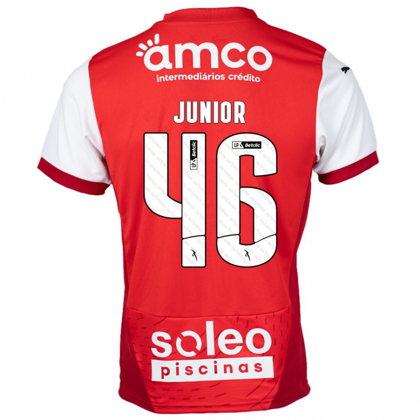 Kandiny Damen Mário Junior #46 Rot Weiß Heimtrikot Trikot 2024/25 T-Shirt