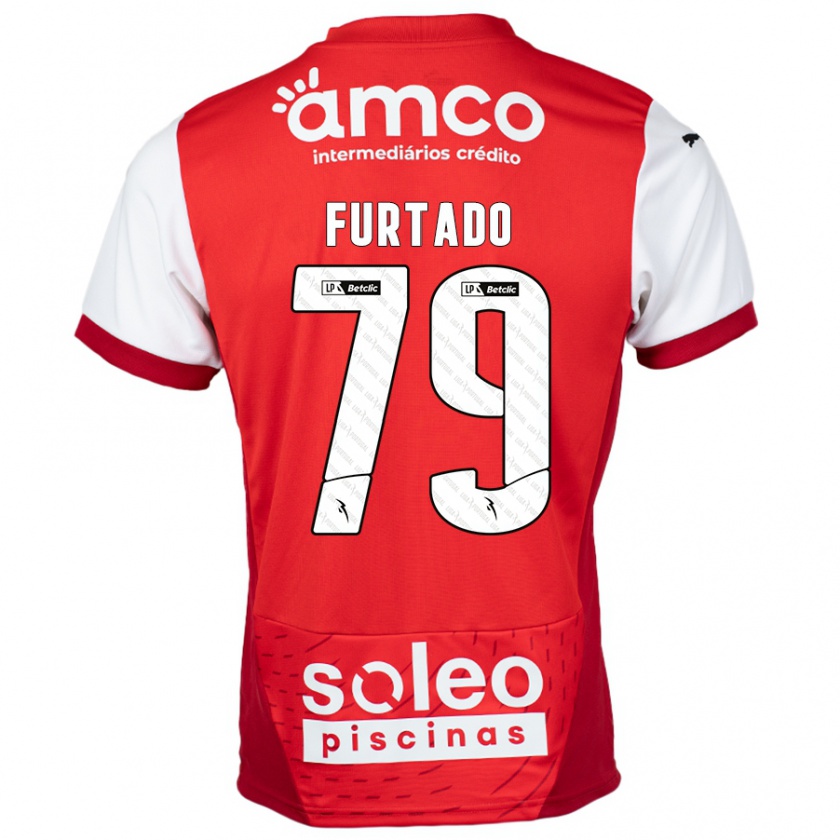 Kandiny Damen Rúben Furtado #79 Rot Weiß Heimtrikot Trikot 2024/25 T-Shirt