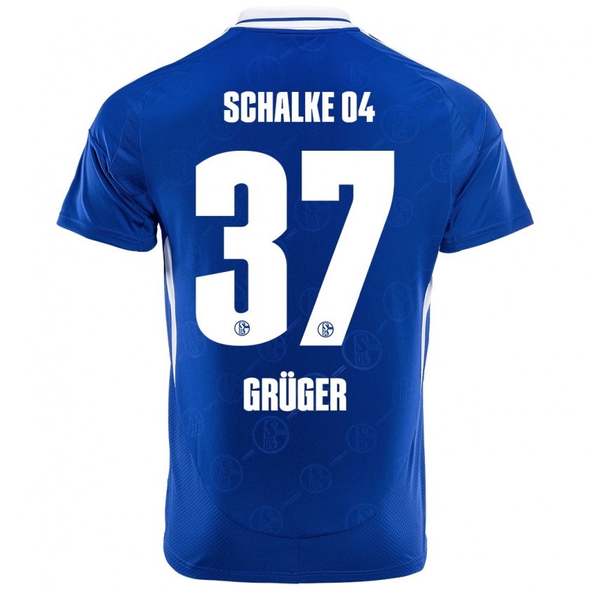 Kandiny Damen Max Grüger #37 Königsblau Heimtrikot Trikot 2024/25 T-Shirt