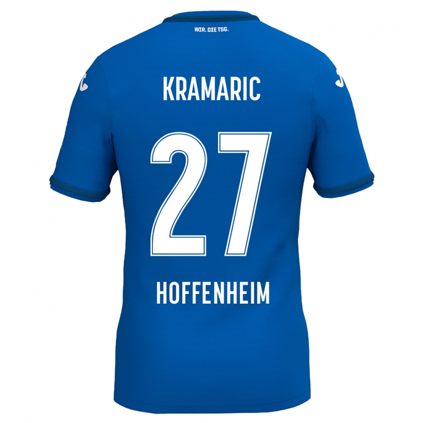 Kandiny Damen Andrej Kramaric #27 Königsblau Heimtrikot Trikot 2024/25 T-Shirt