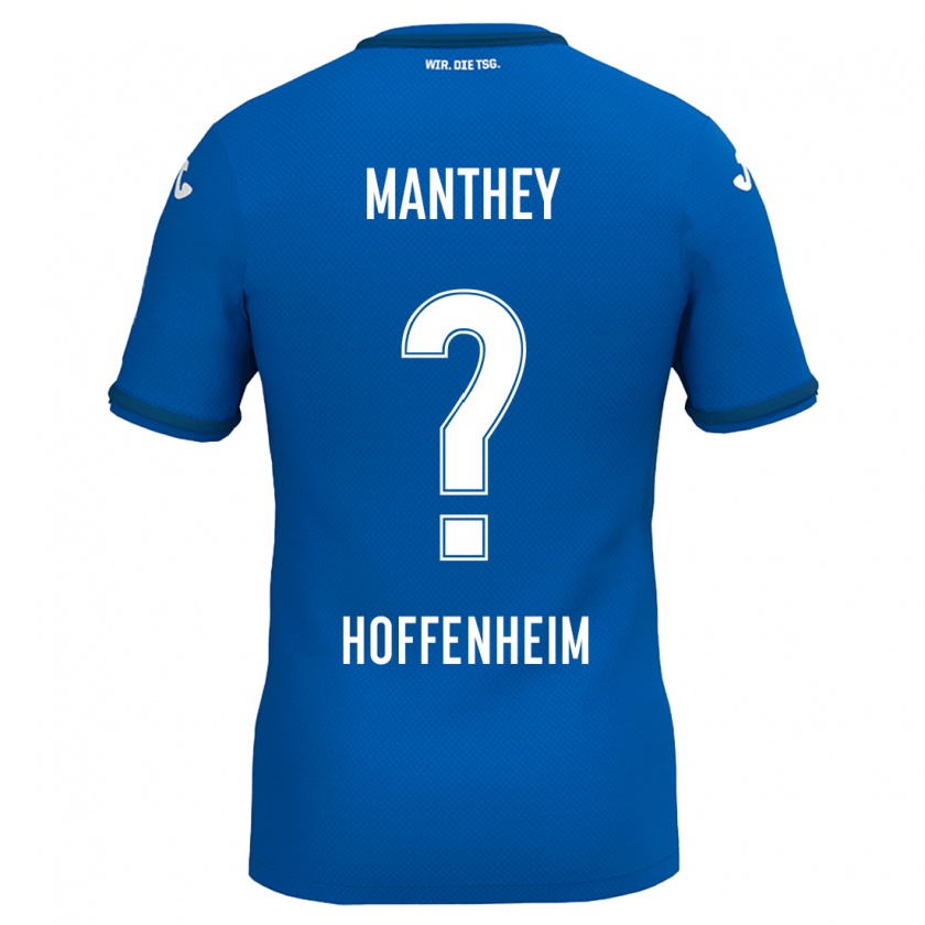 Kandiny Damen Kevin Manthey #0 Königsblau Heimtrikot Trikot 2024/25 T-Shirt