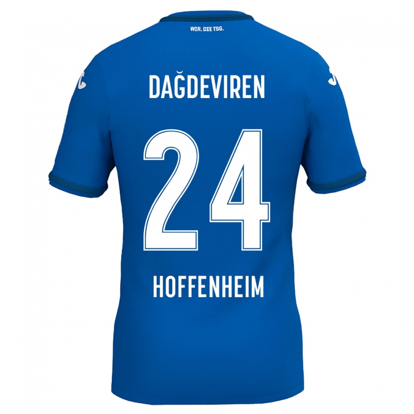 Kandiny Damen Diren Dağdeviren #24 Königsblau Heimtrikot Trikot 2024/25 T-Shirt