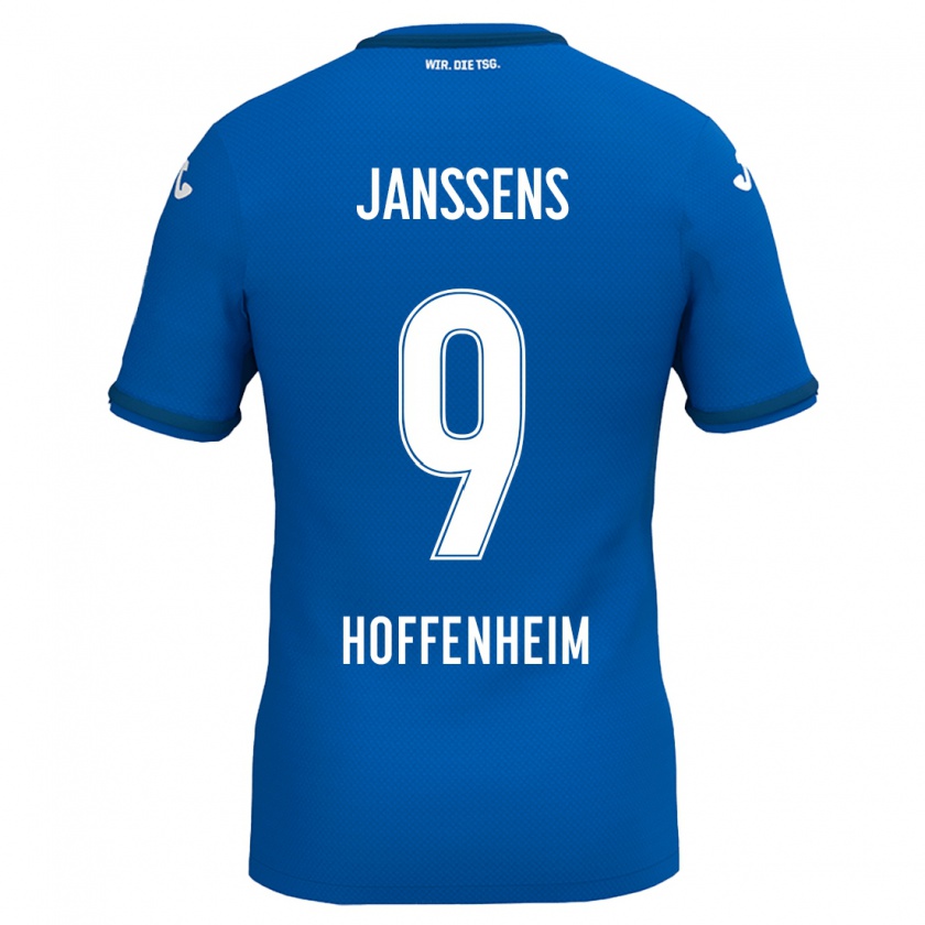 Kandiny Damen Jill Janssens #9 Königsblau Heimtrikot Trikot 2024/25 T-Shirt