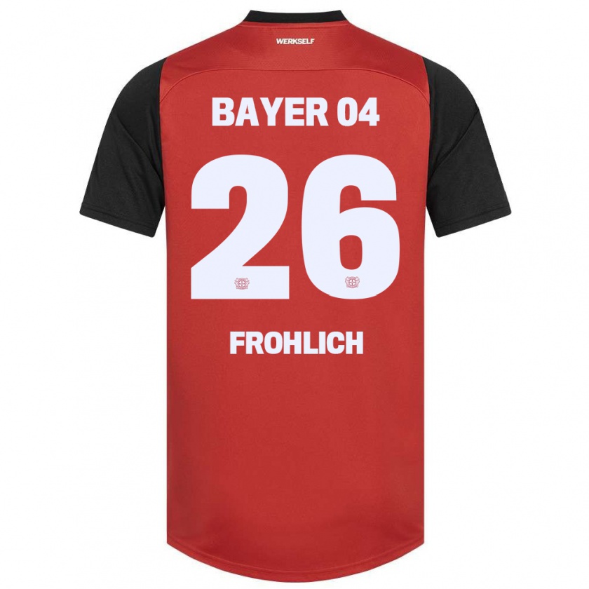 Kandiny Damen Clara Fröhlich #26 Rot Schwarz Heimtrikot Trikot 2024/25 T-Shirt