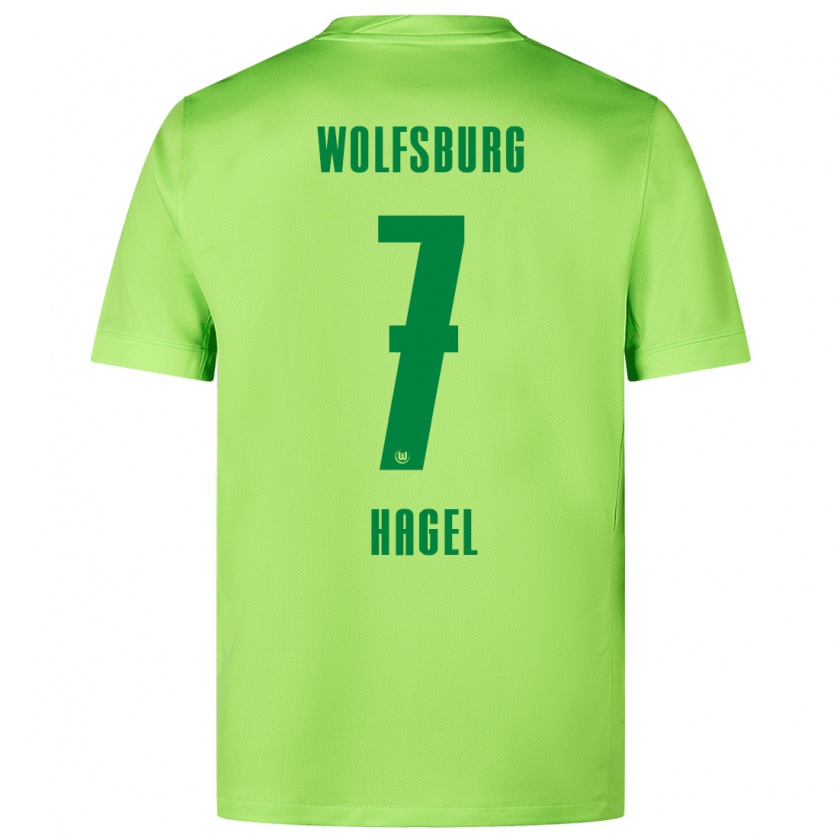 Kandiny Damen Chantal Hagel #7 Fluoreszierendes Grün Heimtrikot Trikot 2024/25 T-Shirt