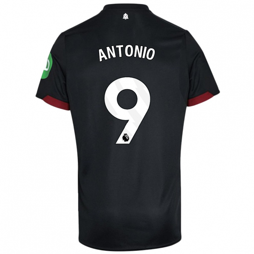 Kandiny Damen Michail Antonio #9 Schwarz Weiß Auswärtstrikot Trikot 2024/25 T-Shirt