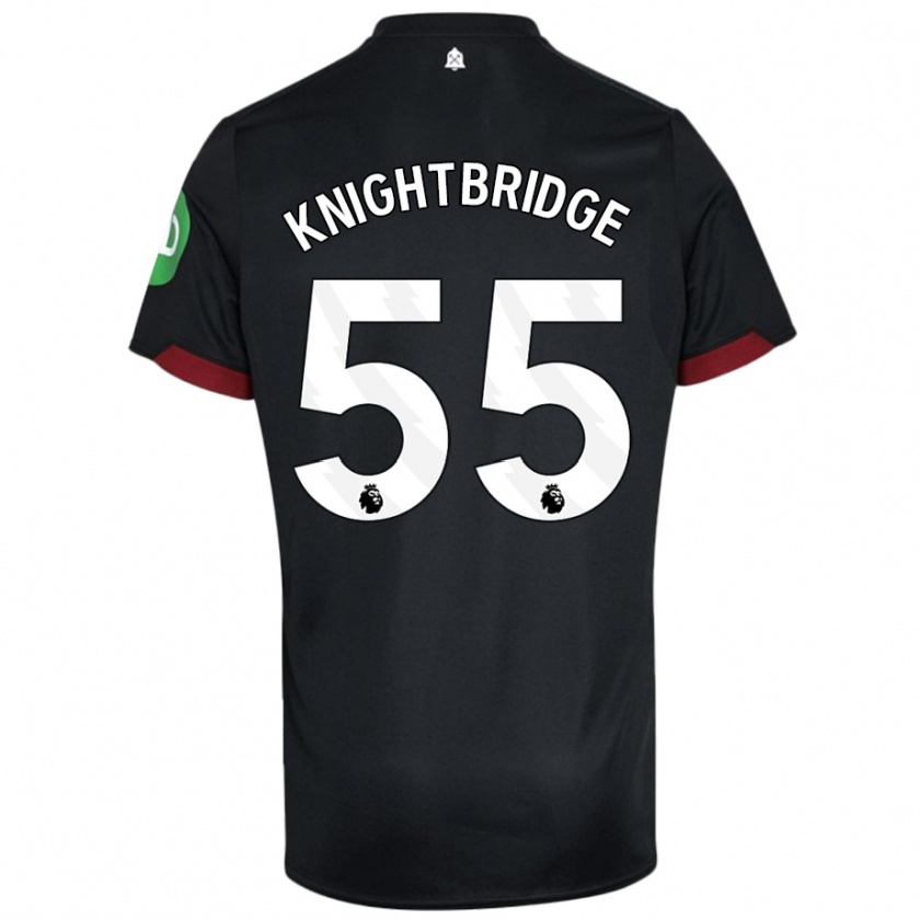 Kandiny Damen Jacob Knightbridge #55 Schwarz Weiß Auswärtstrikot Trikot 2024/25 T-Shirt