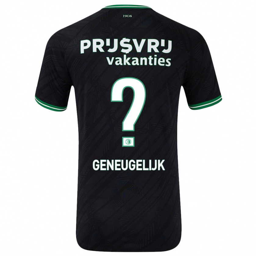 Kandiny Damen Ivar Geneugelijk #0 Schwarz Grün Auswärtstrikot Trikot 2024/25 T-Shirt