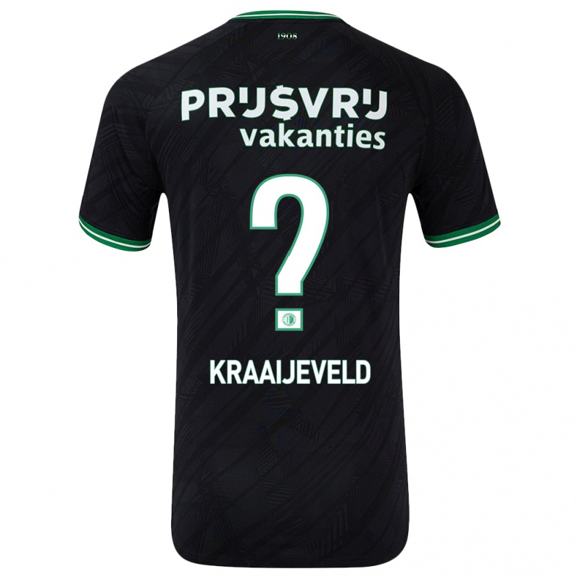 Kandiny Damen Thijs Kraaijeveld #0 Schwarz Grün Auswärtstrikot Trikot 2024/25 T-Shirt