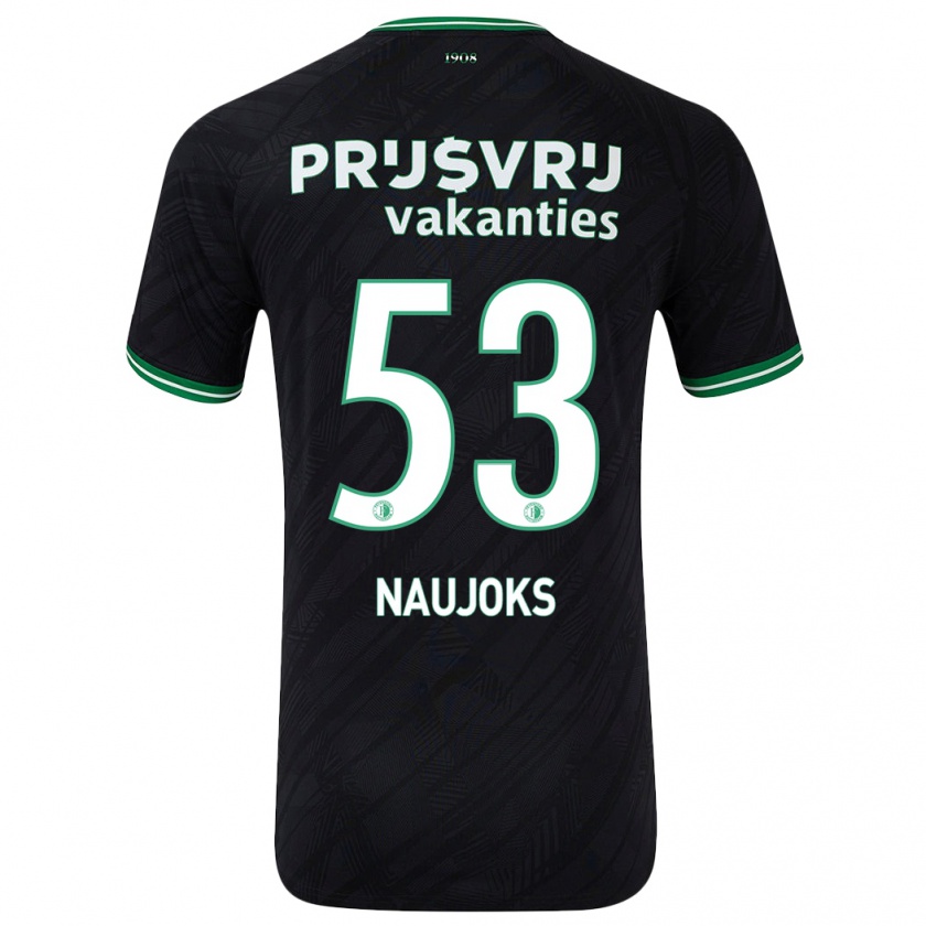 Kandiny Damen Noah Naujoks #53 Schwarz Grün Auswärtstrikot Trikot 2024/25 T-Shirt