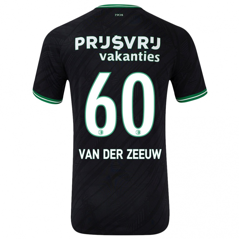 Kandiny Damen Twan Van Der Zeeuw #60 Schwarz Grün Auswärtstrikot Trikot 2024/25 T-Shirt