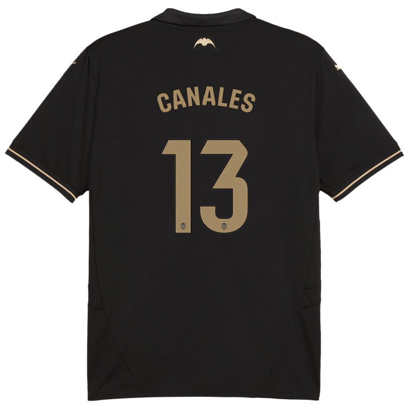 Kandiny Damen Antonia Canales #13 Schwarz Auswärtstrikot Trikot 2024/25 T-Shirt