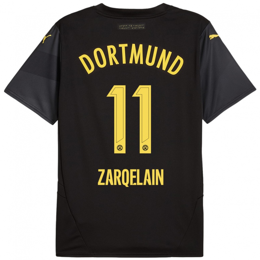 Kandiny Damen Fadi Zarqelain #11 Schwarz Gelb Auswärtstrikot Trikot 2024/25 T-Shirt