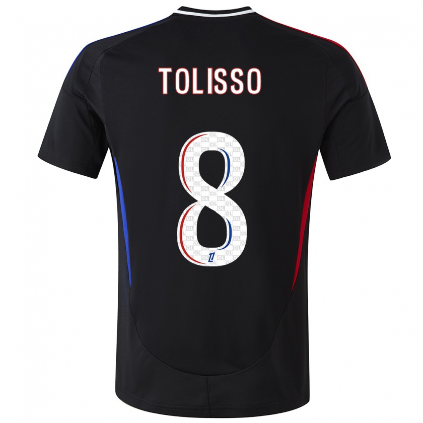 Kandiny Damen Corentin Tolisso #8 Schwarz Auswärtstrikot Trikot 2024/25 T-Shirt