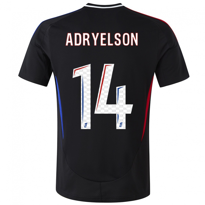 Kandiny Damen Adryelson #14 Schwarz Auswärtstrikot Trikot 2024/25 T-Shirt