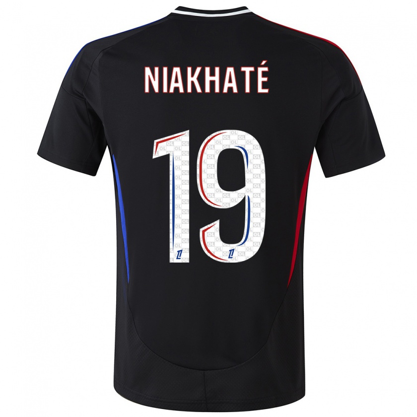 Kandiny Damen Moussa Niakhaté #19 Schwarz Auswärtstrikot Trikot 2024/25 T-Shirt