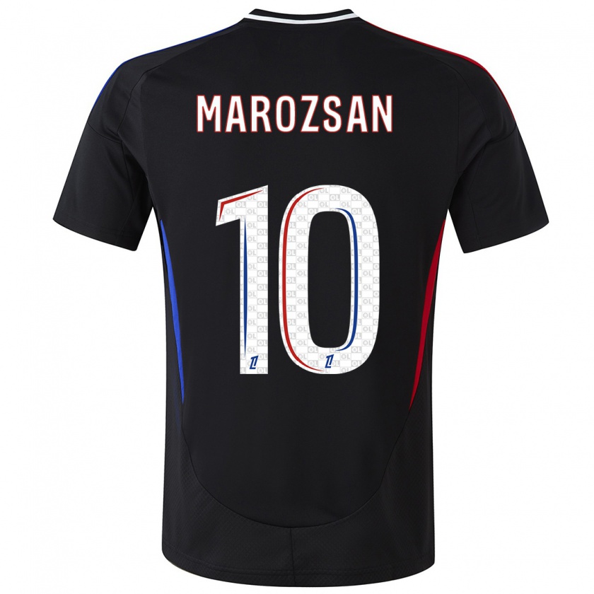 Kandiny Damen Dzsenifer Marozsán #10 Schwarz Auswärtstrikot Trikot 2024/25 T-Shirt