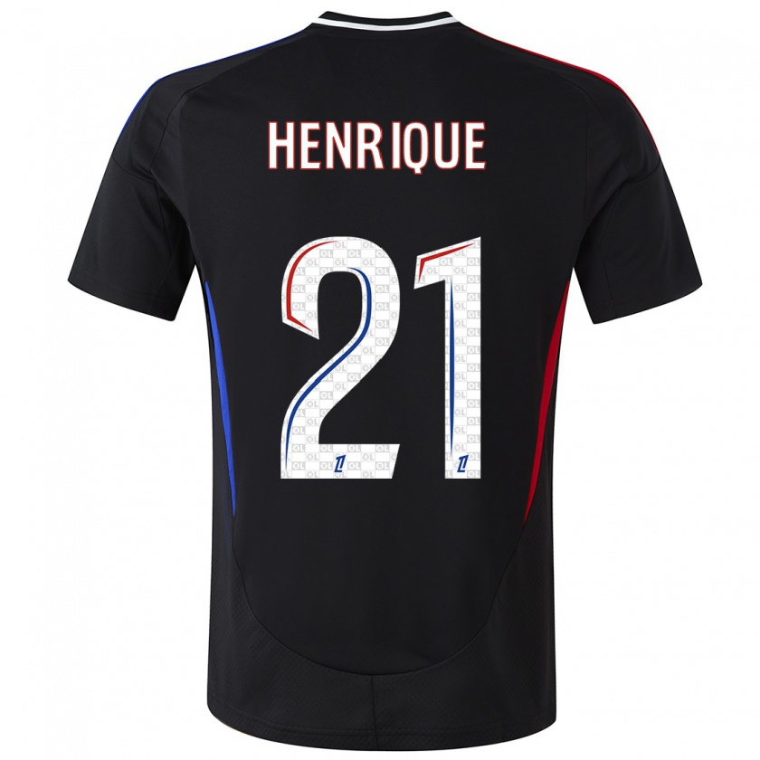 Kandiny Damen Henrique Silva #21 Schwarz Auswärtstrikot Trikot 2024/25 T-Shirt