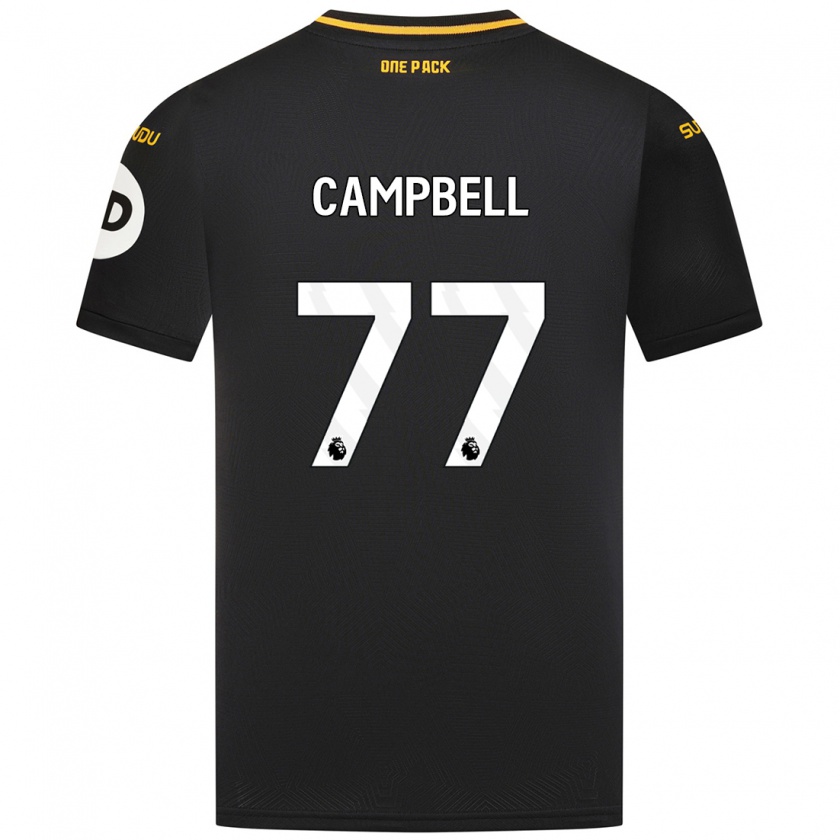 Kandiny Damen Chem Campbell #77 Schwarz Auswärtstrikot Trikot 2024/25 T-Shirt