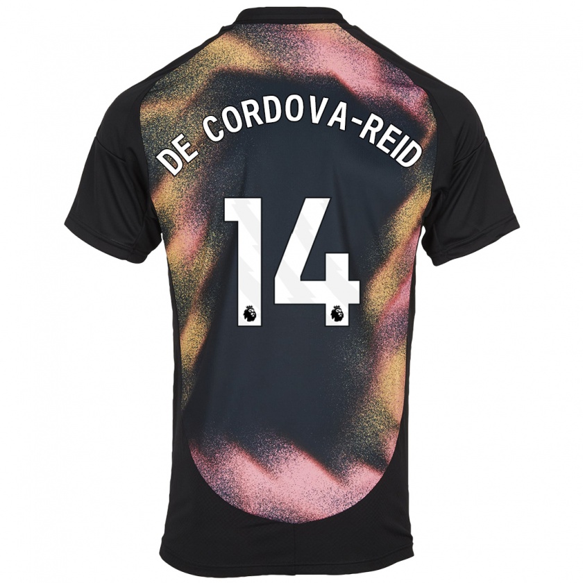 Kandiny Damen Bobby De Cordova-Reid #14 Schwarz Weiß Auswärtstrikot Trikot 2024/25 T-Shirt