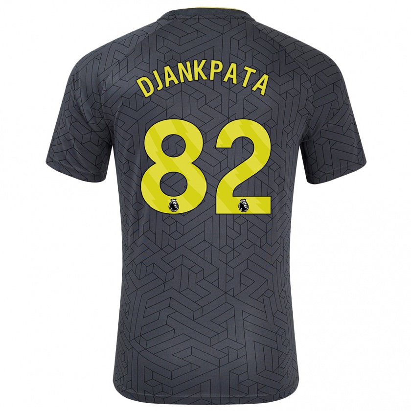 Kandiny Damen Halid Djankpata #82 Schwarz Gelb Auswärtstrikot Trikot 2024/25 T-Shirt