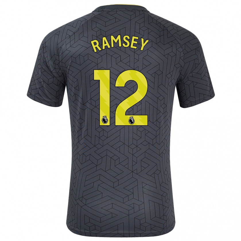 Kandiny Damen Emily Ramsey #12 Schwarz Gelb Auswärtstrikot Trikot 2024/25 T-Shirt