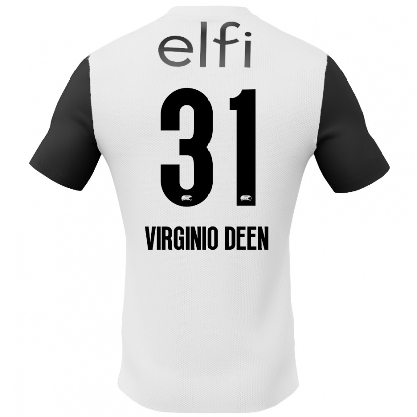 Kandiny Damen Daniël Virginio Deen #31 Weiß Schwarz Auswärtstrikot Trikot 2024/25 T-Shirt