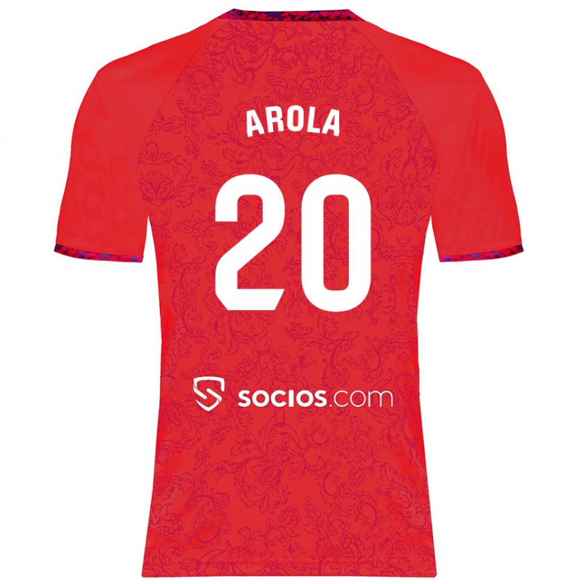 Kandiny Damen Arola Aparicio Gili #20 Rot Auswärtstrikot Trikot 2024/25 T-Shirt