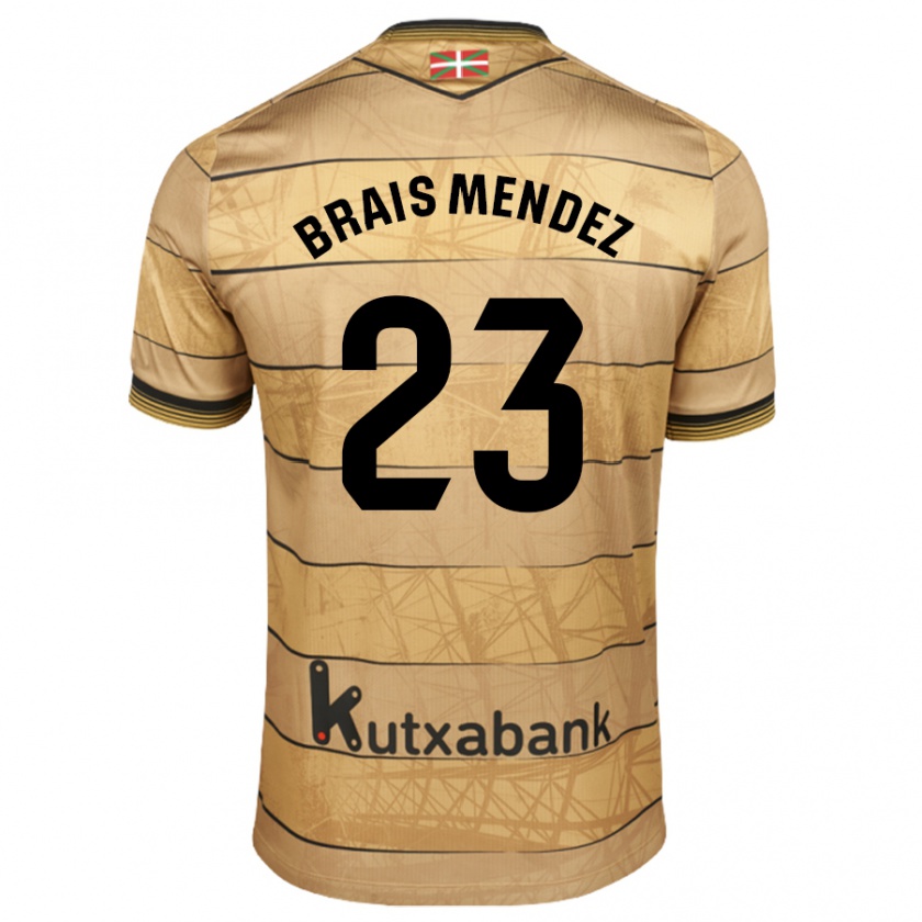 Kandiny Damen Brais Méndez #23 Braun Auswärtstrikot Trikot 2024/25 T-Shirt