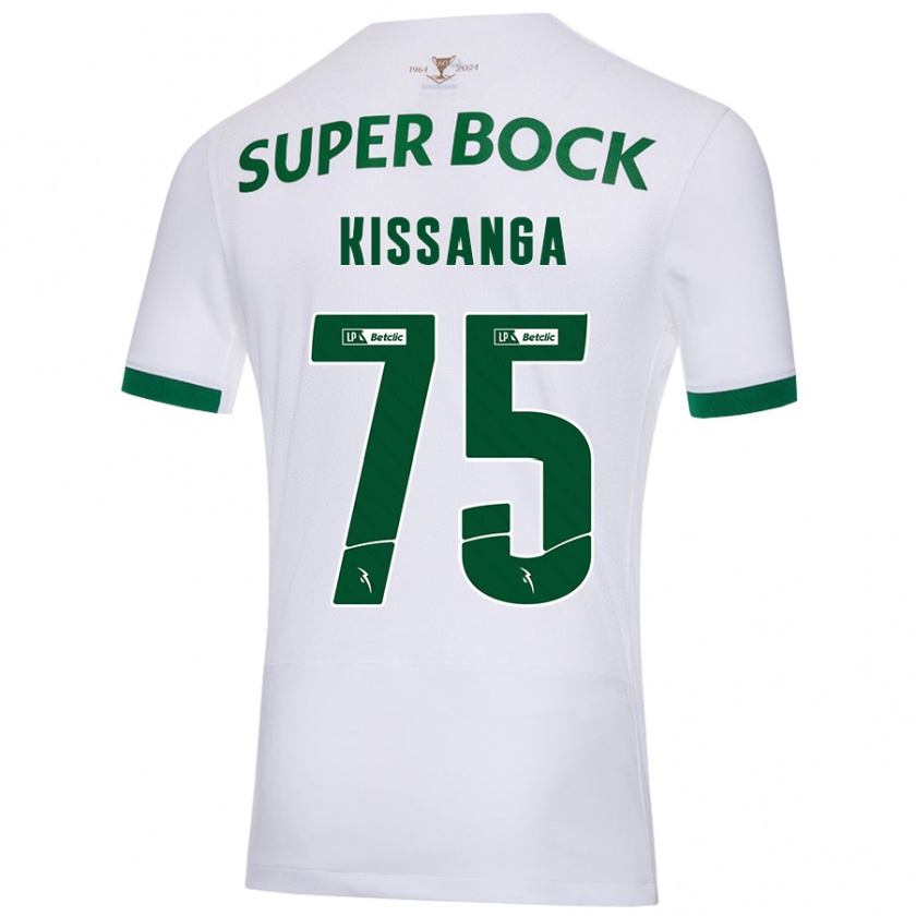 Kandiny Damen Manuel Kissanga #75 Weiß Grün Auswärtstrikot Trikot 2024/25 T-Shirt