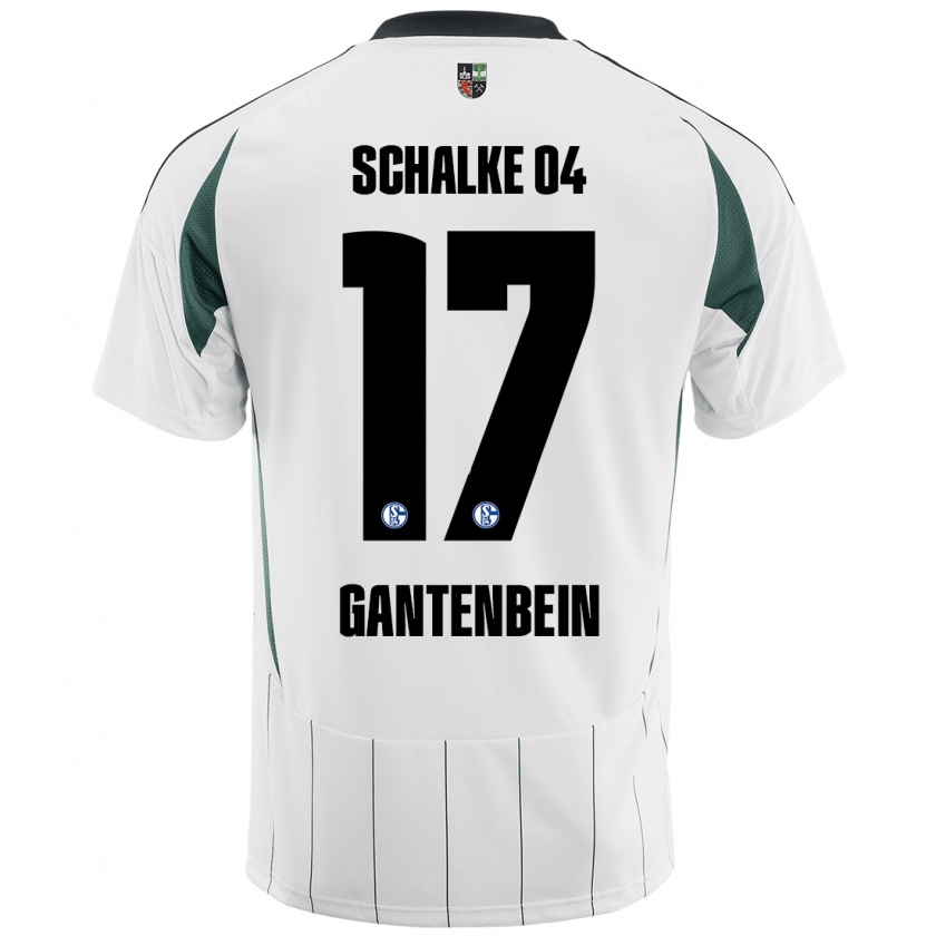 Kandiny Damen Adrian Gantenbein #17 Weiß Grün Auswärtstrikot Trikot 2024/25 T-Shirt