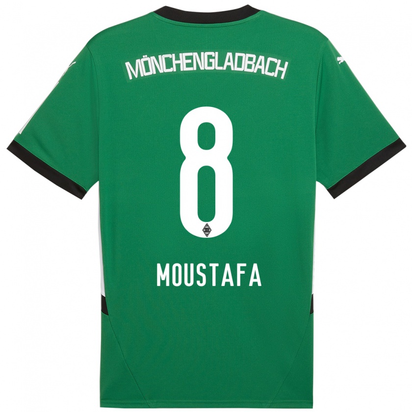 Kandiny Damen Moustafa Moustafa #8 Grün Weiß Auswärtstrikot Trikot 2024/25 T-Shirt