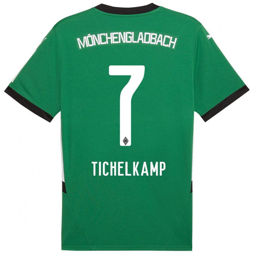 Kandiny Damen Emily Tichelkamp #7 Grün Weiß Auswärtstrikot Trikot 2024/25 T-Shirt