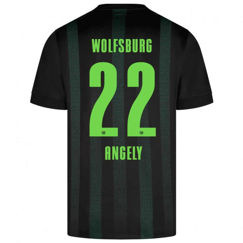 Kandiny Damen Mathys Angély #22 Dunkelgrün Auswärtstrikot Trikot 2024/25 T-Shirt