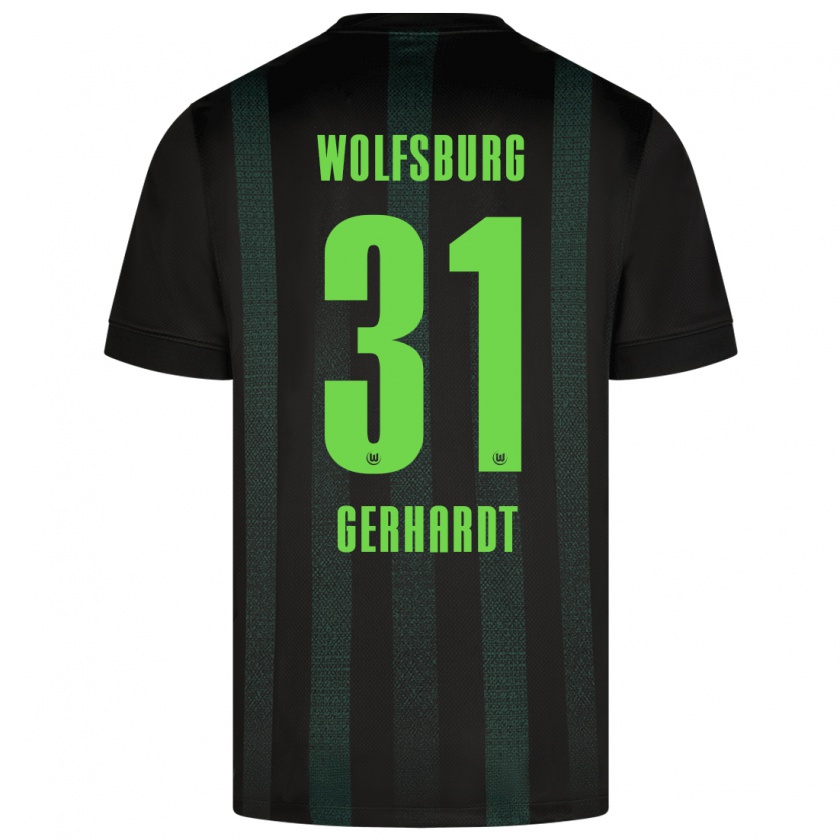 Kandiny Damen Yannick Gerhardt #31 Dunkelgrün Auswärtstrikot Trikot 2024/25 T-Shirt