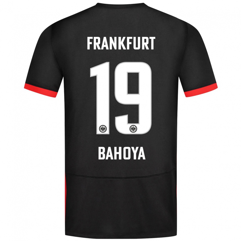 Kandiny Damen Jean-Mattéo Bahoya #19 Schwarz Auswärtstrikot Trikot 2024/25 T-Shirt