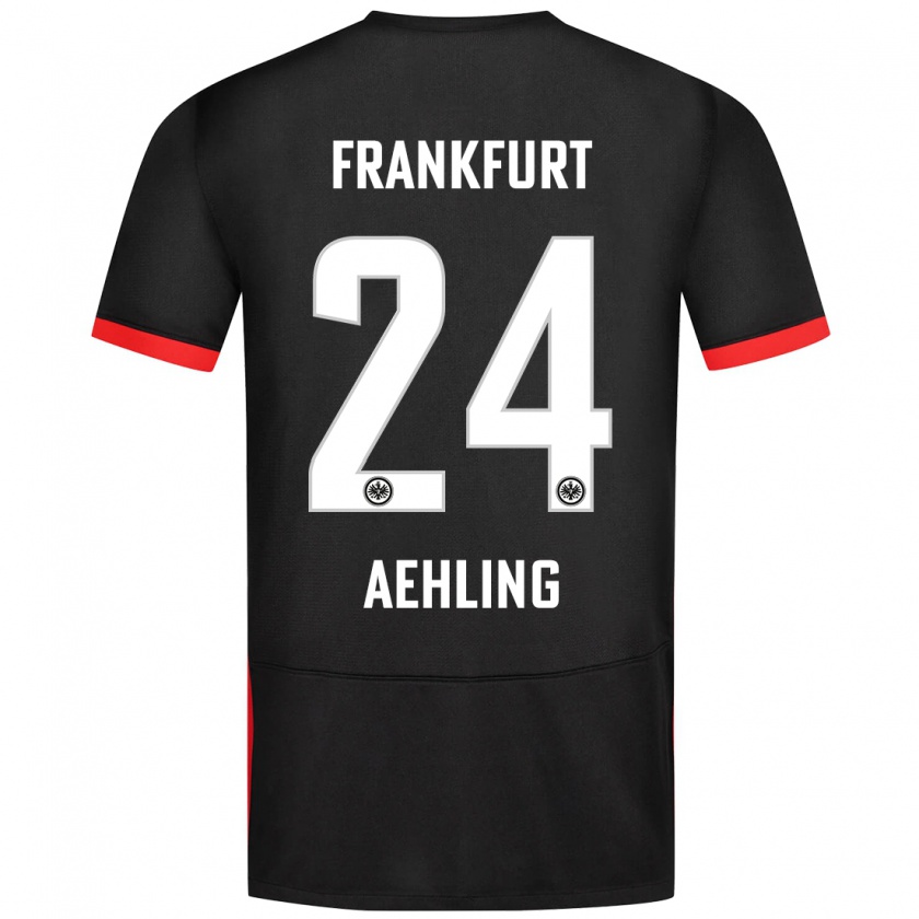 Kandiny Damen Anna Aehling #24 Schwarz Auswärtstrikot Trikot 2024/25 T-Shirt