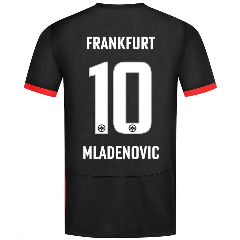 Kandiny Damen Marko Mladenovic #10 Schwarz Auswärtstrikot Trikot 2024/25 T-Shirt