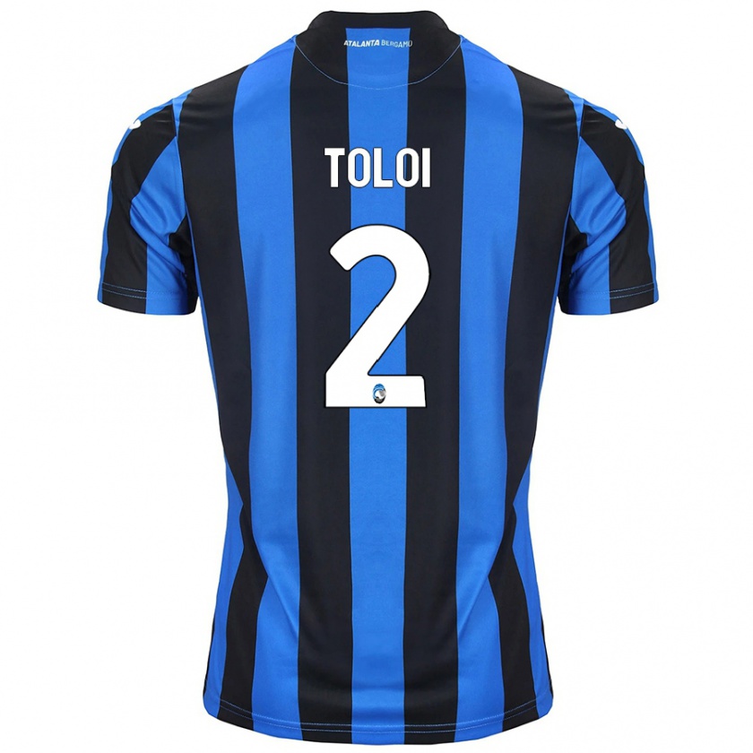 Kandiny Kinder Rafael Tolói #2 Blau Schwarz Heimtrikot Trikot 2024/25 T-Shirt