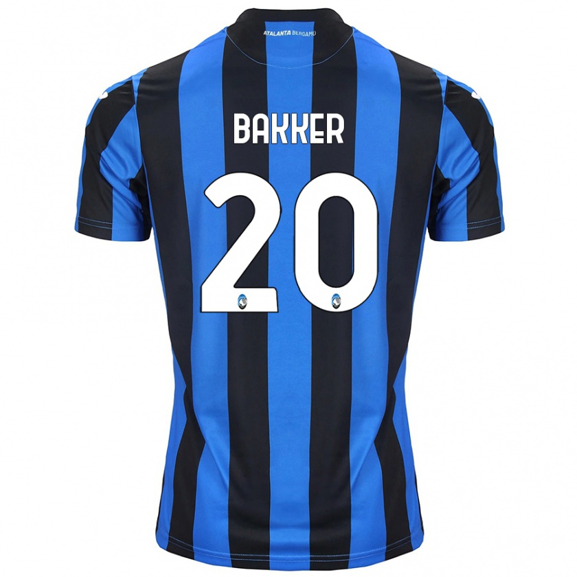 Kandiny Kinder Mitchel Bakker #20 Blau Schwarz Heimtrikot Trikot 2024/25 T-Shirt