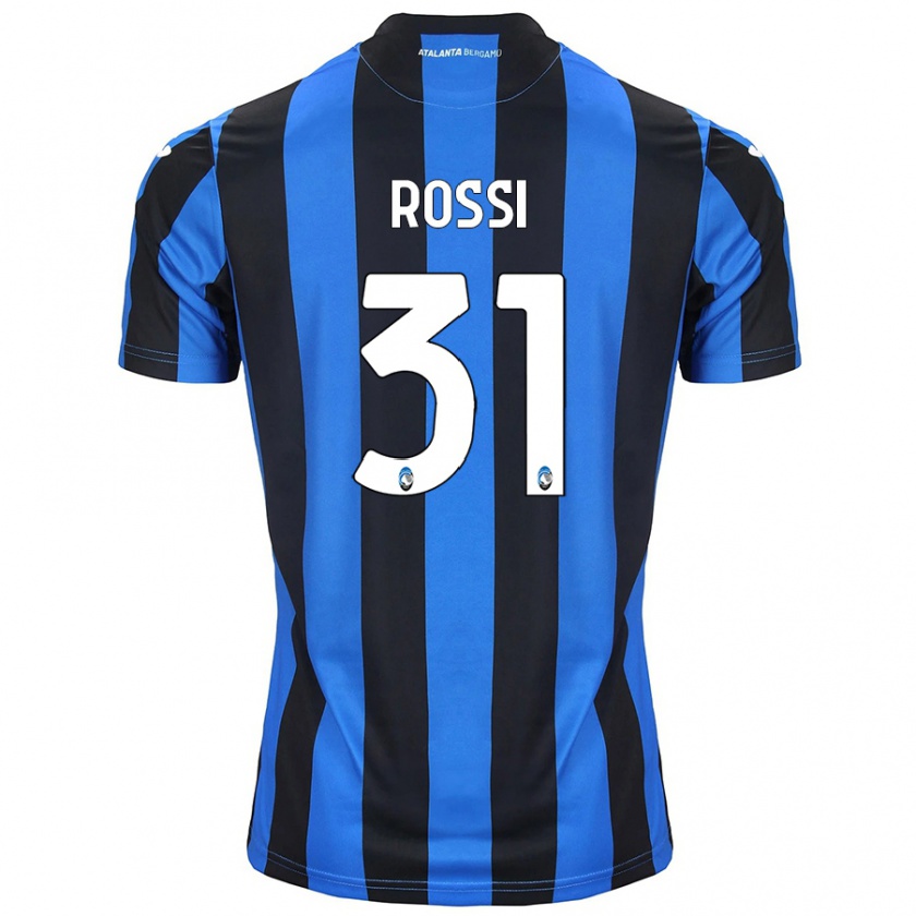 Kandiny Kinder Francesco Rossi #31 Blau Schwarz Heimtrikot Trikot 2024/25 T-Shirt