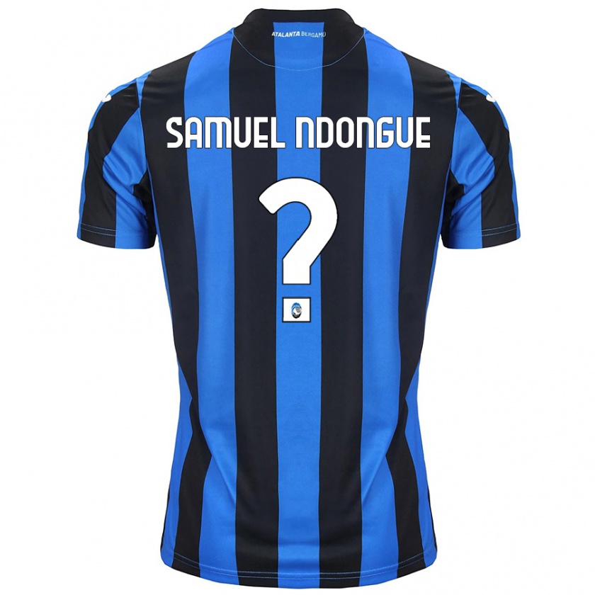 Kandiny Kinder Frederick Samuel Ndongue #0 Blau Schwarz Heimtrikot Trikot 2024/25 T-Shirt