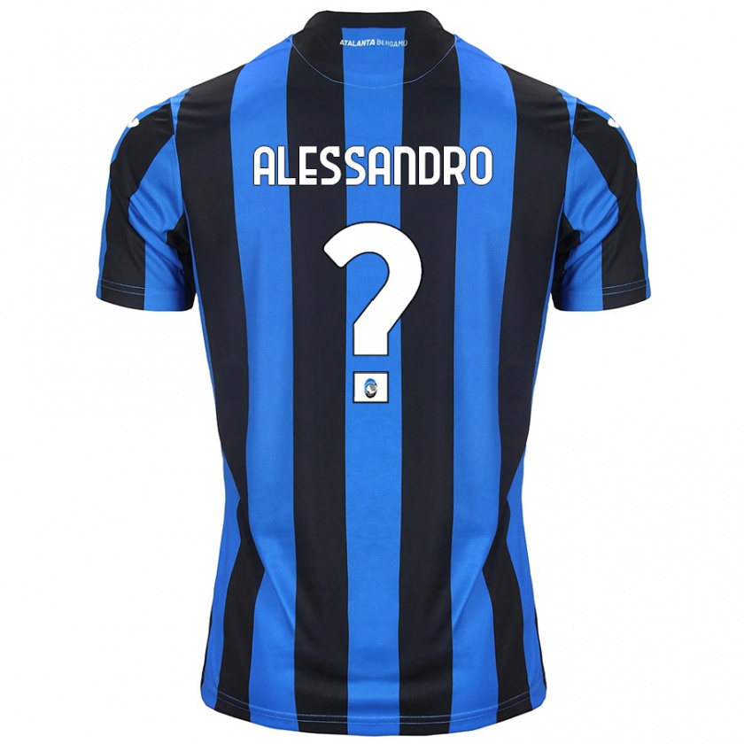 Kandiny Kinder Alessandro Rinaldi #0 Blau Schwarz Heimtrikot Trikot 2024/25 T-Shirt