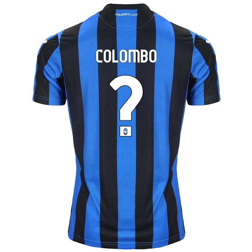 Kandiny Kinder Matteo Colombo #0 Blau Schwarz Heimtrikot Trikot 2024/25 T-Shirt