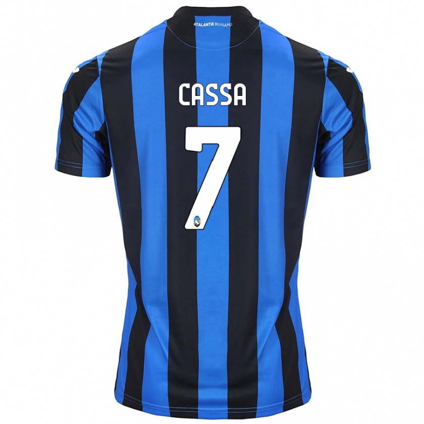 Kandiny Kinder Federico Cassa #7 Blau Schwarz Heimtrikot Trikot 2024/25 T-Shirt