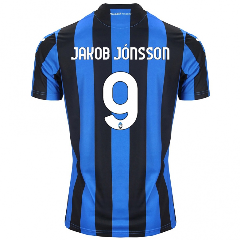 Kandiny Kinder Birkir Jakob Jónsson #9 Blau Schwarz Heimtrikot Trikot 2024/25 T-Shirt