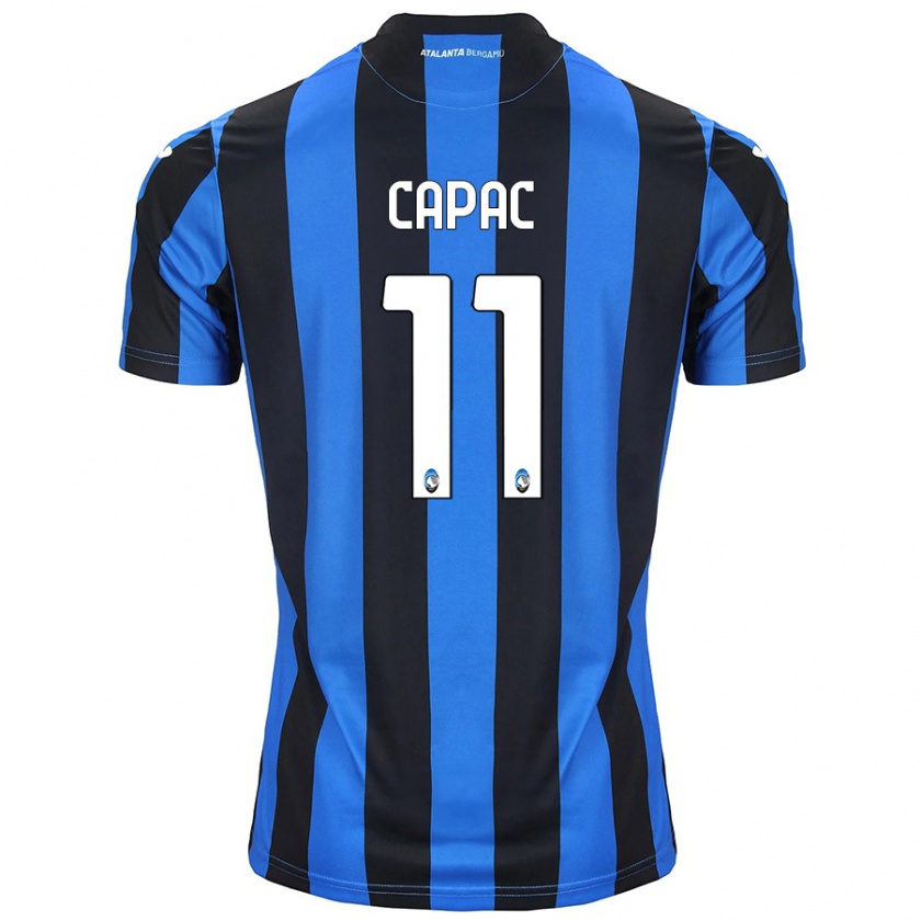 Kandiny Kinder Alexandru Capac #11 Blau Schwarz Heimtrikot Trikot 2024/25 T-Shirt